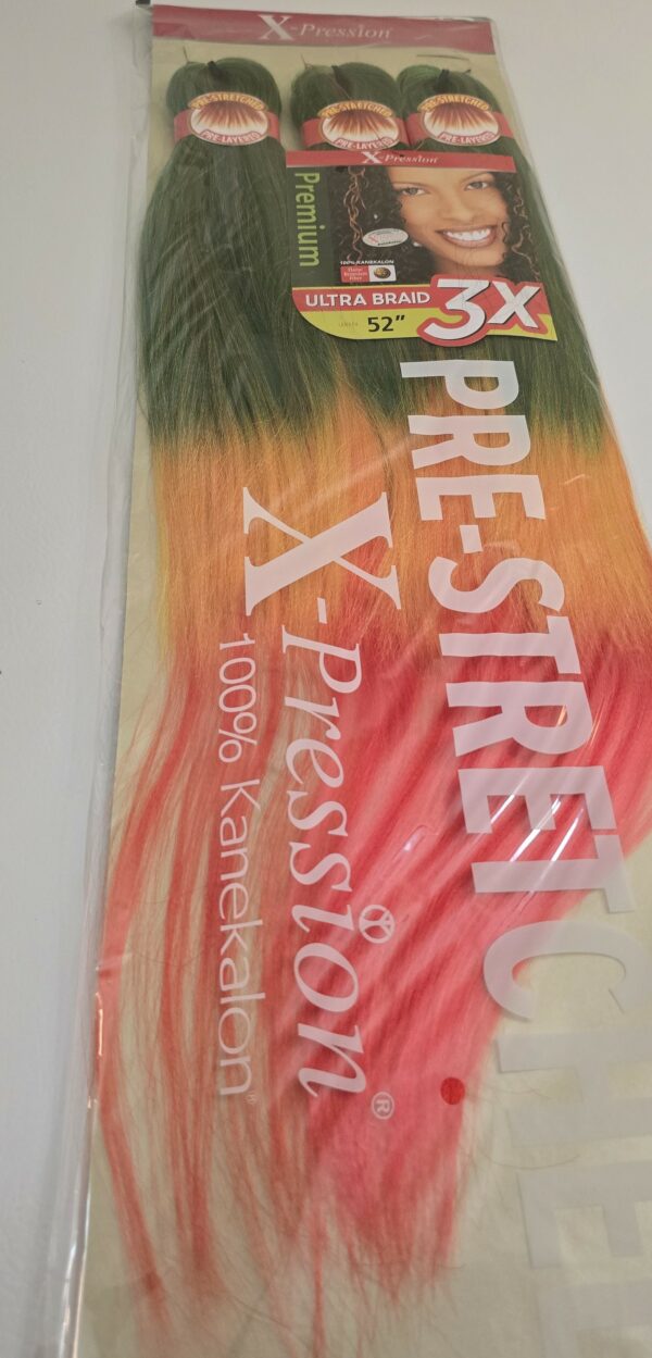 Color RASTA - X-pression Xpression Expression - Outre 3X Xpression Pre-Stretched Braiding Hair 52" - Image 3